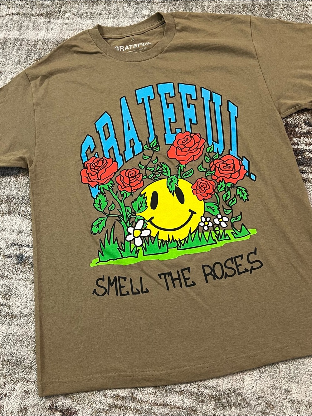 NEW Grateful Smell the Roses Tee T Shirt